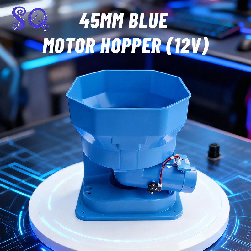 Arcade Vending & Laundry Revenue - 45mm Blue Motor Hopper 12V Square/Round