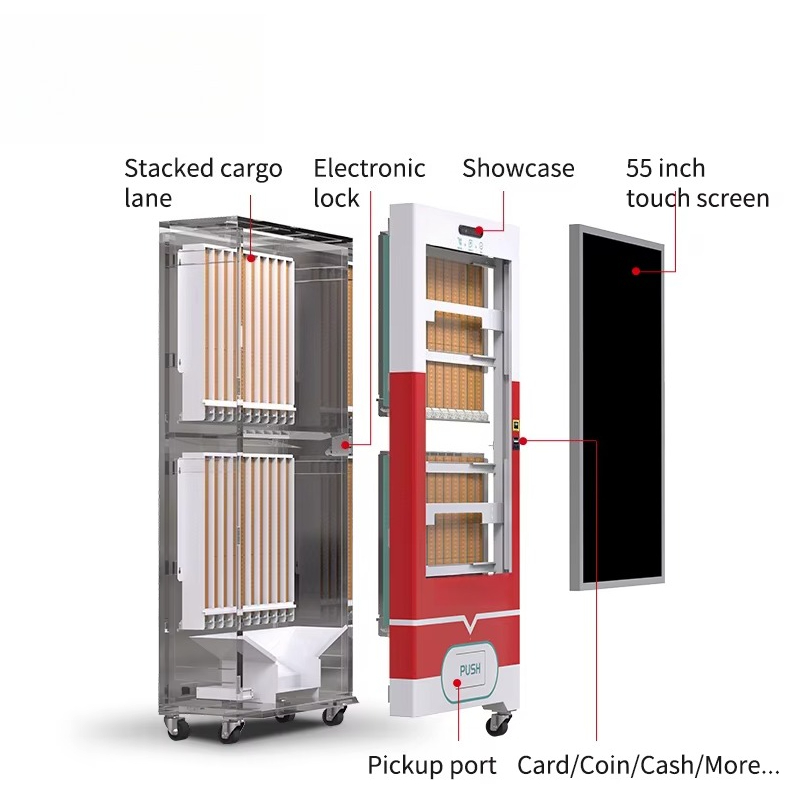 Customizable Vending Bar Outdo - Vending Machine Qr Code ulasan dan harga